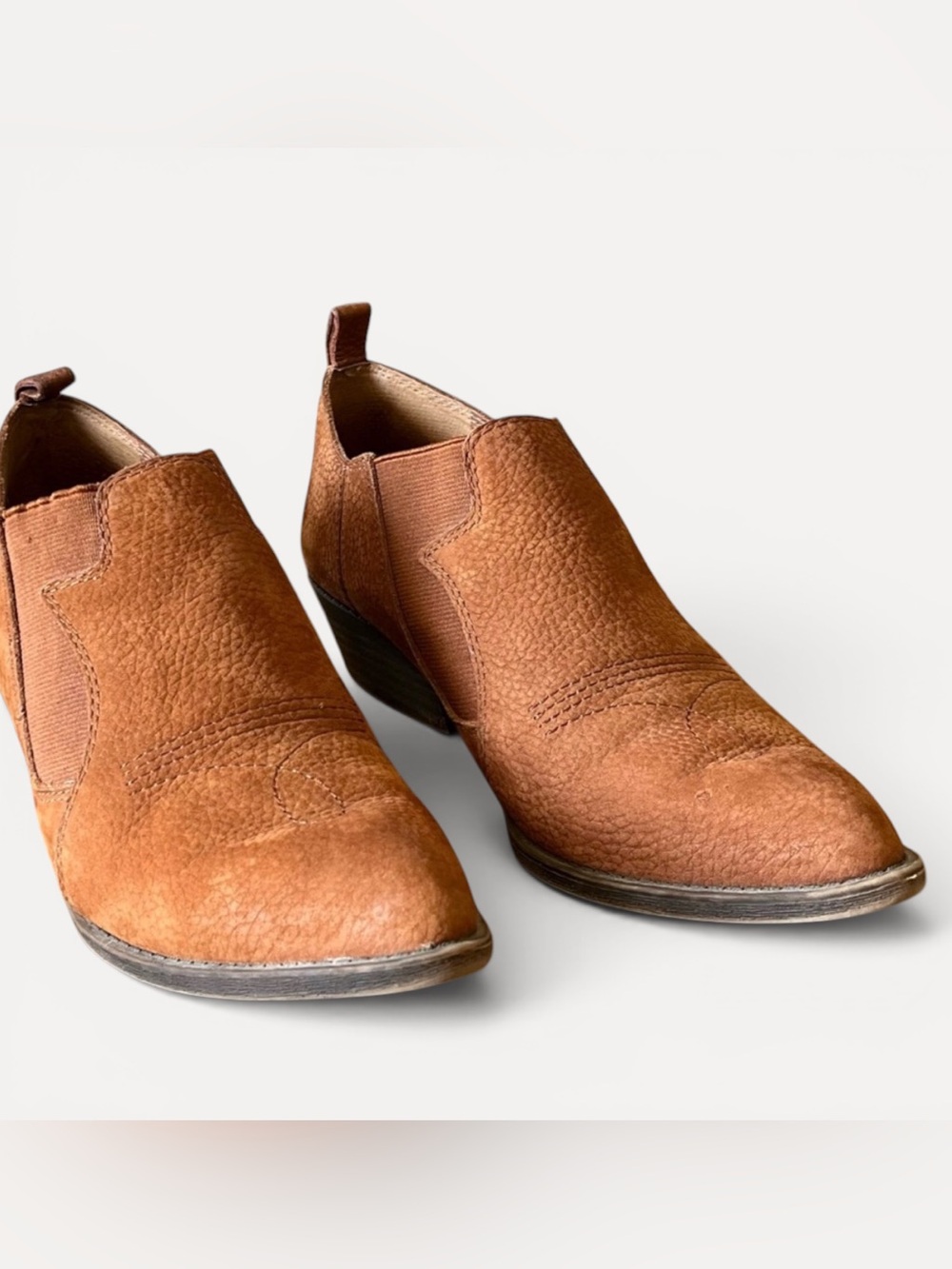 Lucky Brand Tan Ankle Leather  Booties Women’s size 7.5 - Picture 11 of 15
